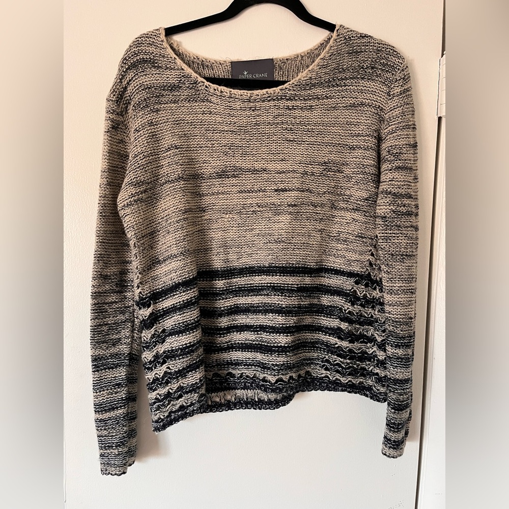 Beautiful blue and grey sweater